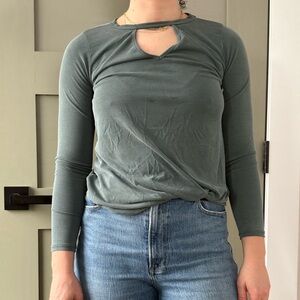 Moa Moa Sage Long Sleeve Top